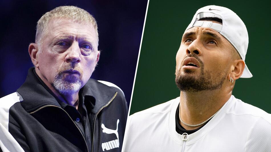 Boris Becker und Nick Kyrgios stellen zwei unterschiedliche Generationen des Tennis dar