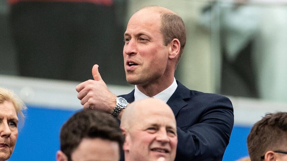 Prinz William wird erneut im Stadion England die Daumen drücken.