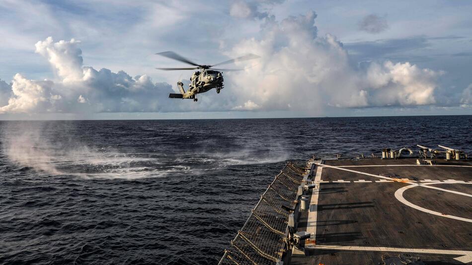 Australisches Militärhubschraubers vom Typ Seahawk