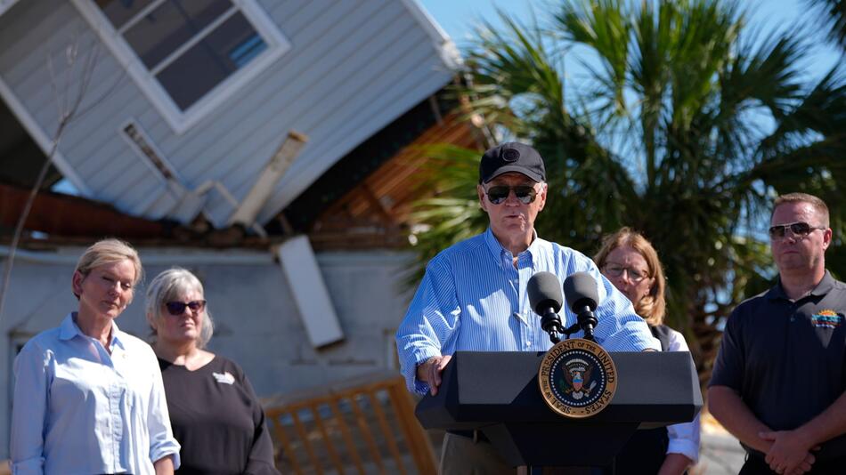 Hurrikan "Milton" - US-Präsident Biden in Florida