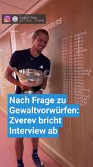 Zverev bricht Interview ab
