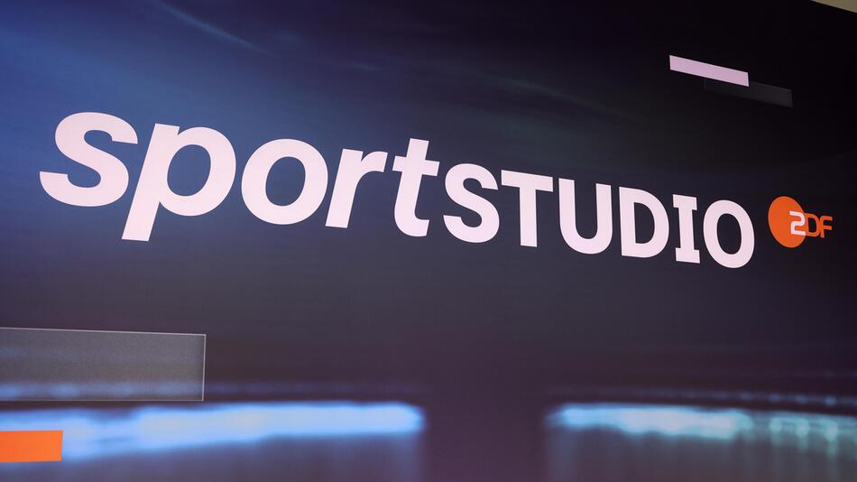 Logo des "Aktuellen Sportstudios" des ZDF am 18. Juni 2023 im Deutschen Fußballmuseum