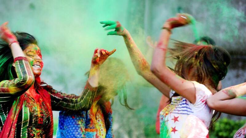 Holi-Fest in Indien