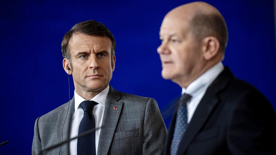 Kanzler Scholz empfängt Macron und Tusk