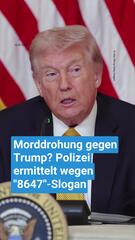 Morddrohung gegen Trump? Polizei ermittelt wegen "8647"-Slogan