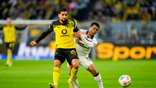 Emre Can verwandelt einen Elfmeter für Dortmund.