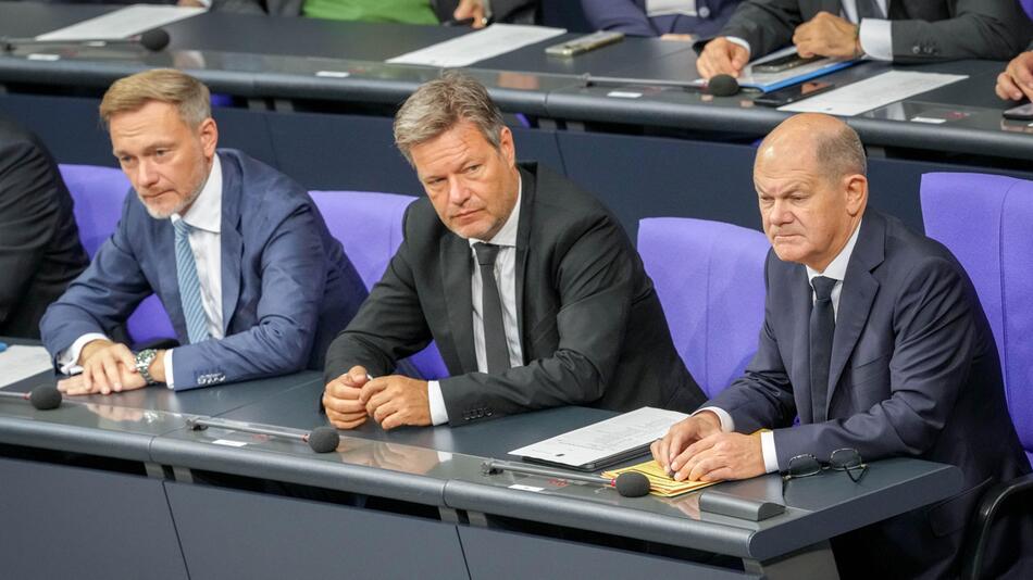 Christian Lindner, Robert Habeck und Olaf Scholz