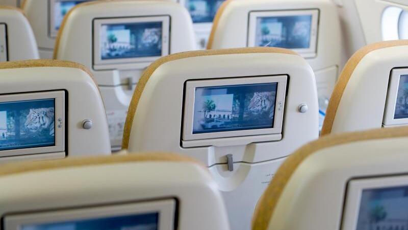 Monitore im Flugzeug