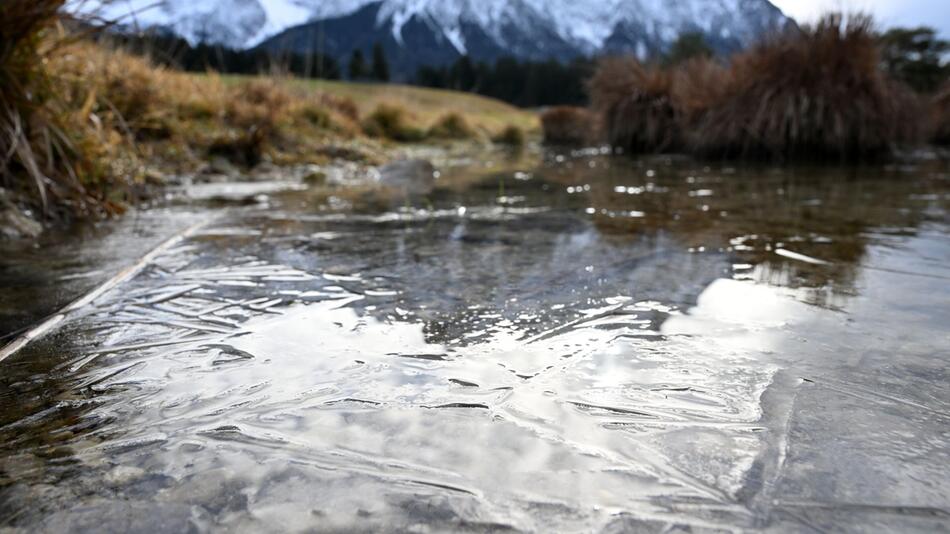 Leichter Frost in den Bergen