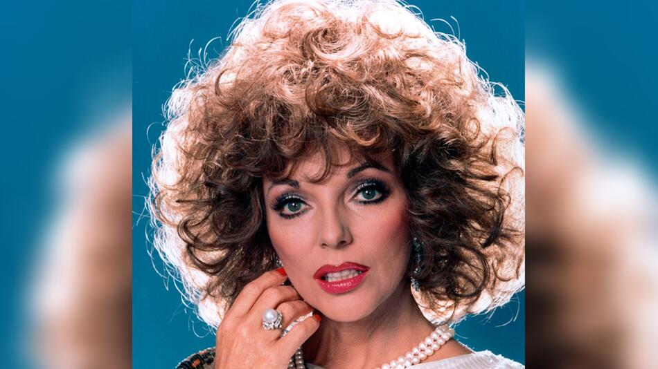 Joan Collins gehört zu den Vertreterinnen des ausdrucksstarken 80er-Make-ups.