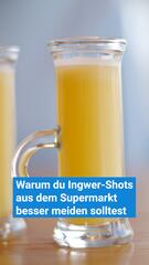 Warum du Ingwer-Shots aus dem Supermarkt meiden solltest