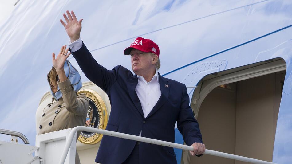 US-Präsident Trump besucht Irland - Flughafen Shannon