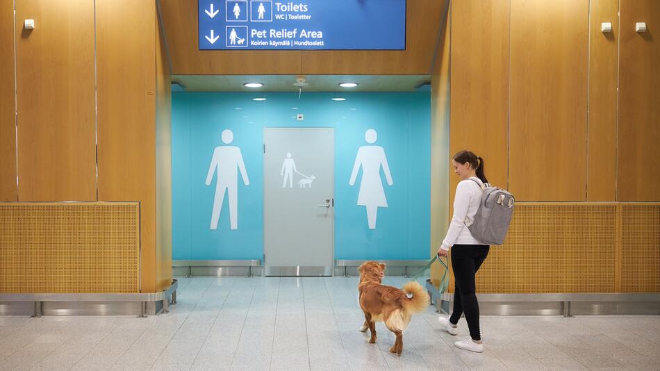 Helsinki führt Flughafentoiletten für Tiere ein