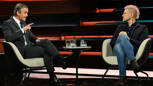 ZDF-Moderator Markus Lanz und Sascha Lobo