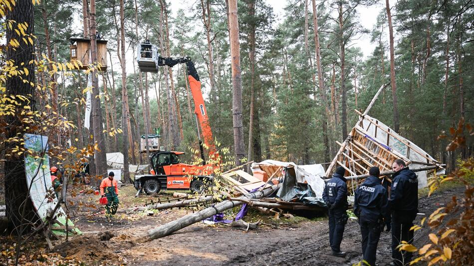 Räumung Tesla-Protestcamp in Grünheide