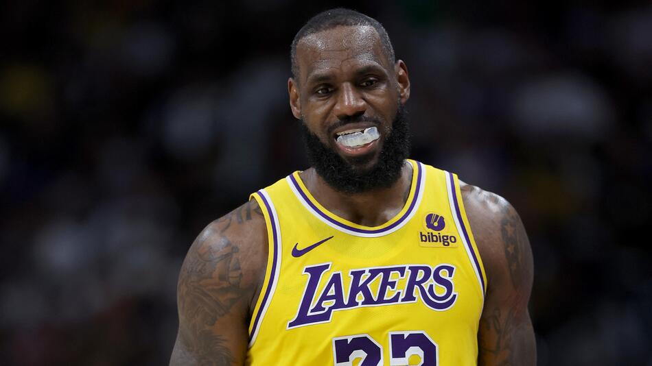 Lakers-Legende LeBron James während der Play-off-Partie bei den Denver Nuggets