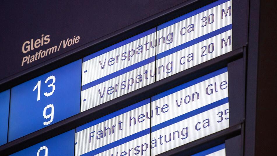 Verpätungen bei der Bahn