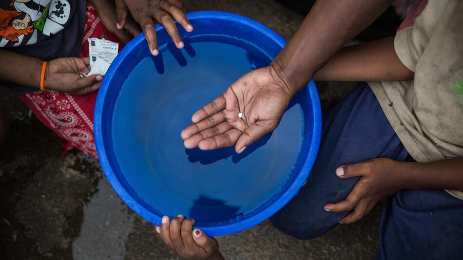 UNICEF Wasserreinigungstabletten, UNICEF Nothilfe