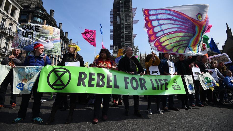 Proteste für den Klimaschutz in Großbritannien