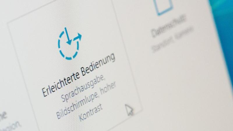 Center für erleichterte Bedienung