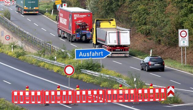 Autobahnsperrung