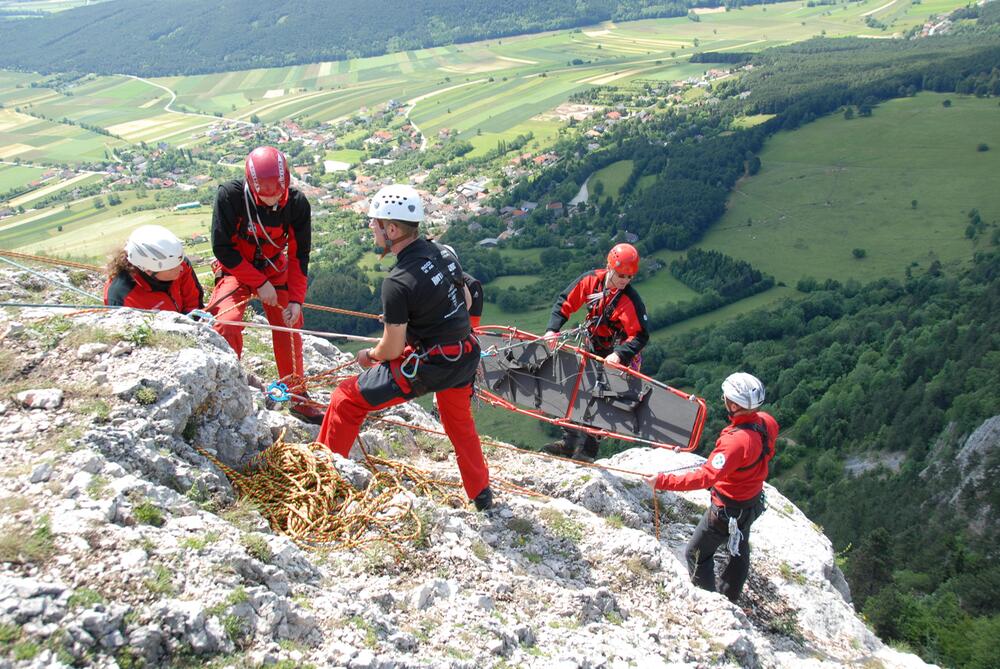 Der ÖBRD gibt auch Felskurse in der Hohen Wand