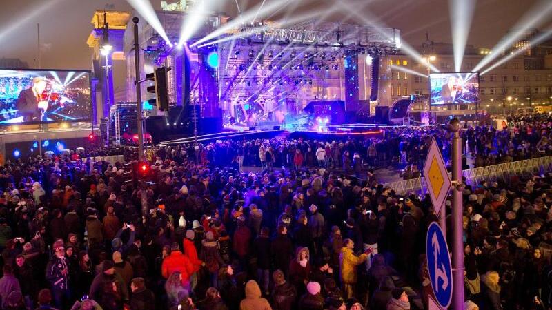 Jahreswechsel am Brandenburger Tor