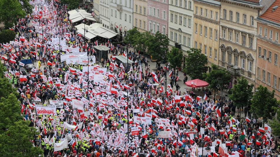 Bauernprotest in Warschau