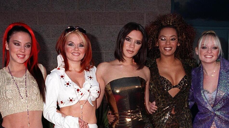 Melanie C, Geri Halliwell, Victoria Beckham, Mel B und Emma Bunton (v.l.) aka die Spice Girls.