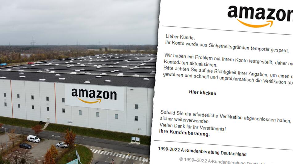 Verbraucherzentrale warnt: Falsche Amazon Emails im Umlauf