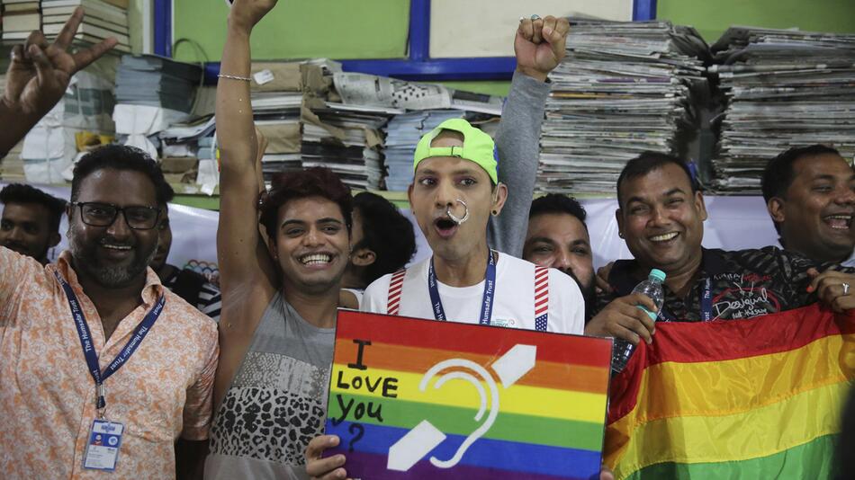 Sex von Homosexuellen in Indien nicht mehr strafbar