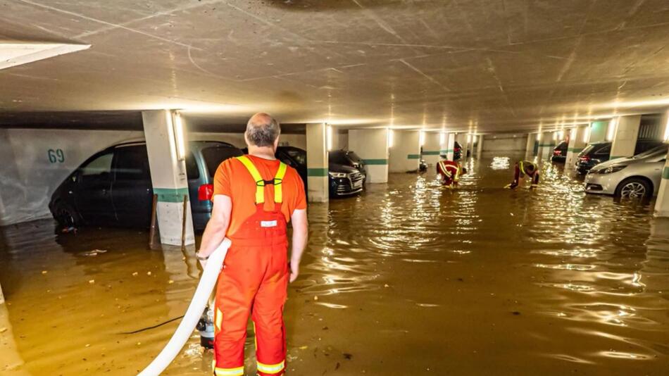 Garage unter Wasser