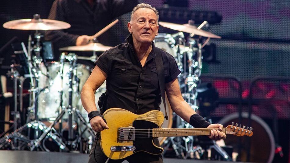 Bruce Springsteen auf der Bühne.