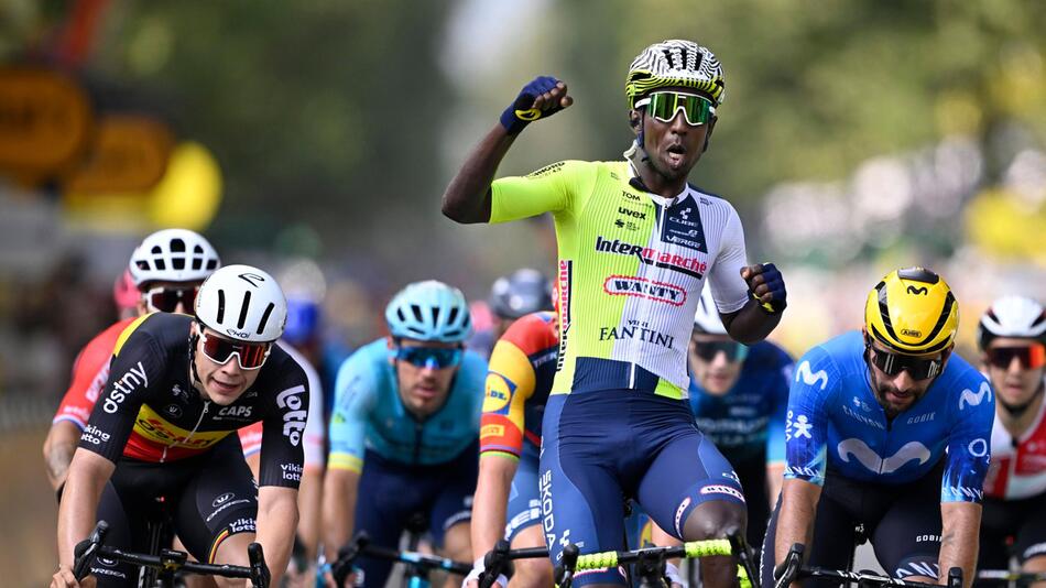 Der Eritreer Girmay Biniam hat die dritte Etappe der Tour de France gewonnen.