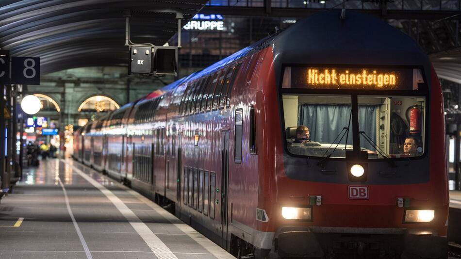 Warnstreik bei der Deutschen Bahn