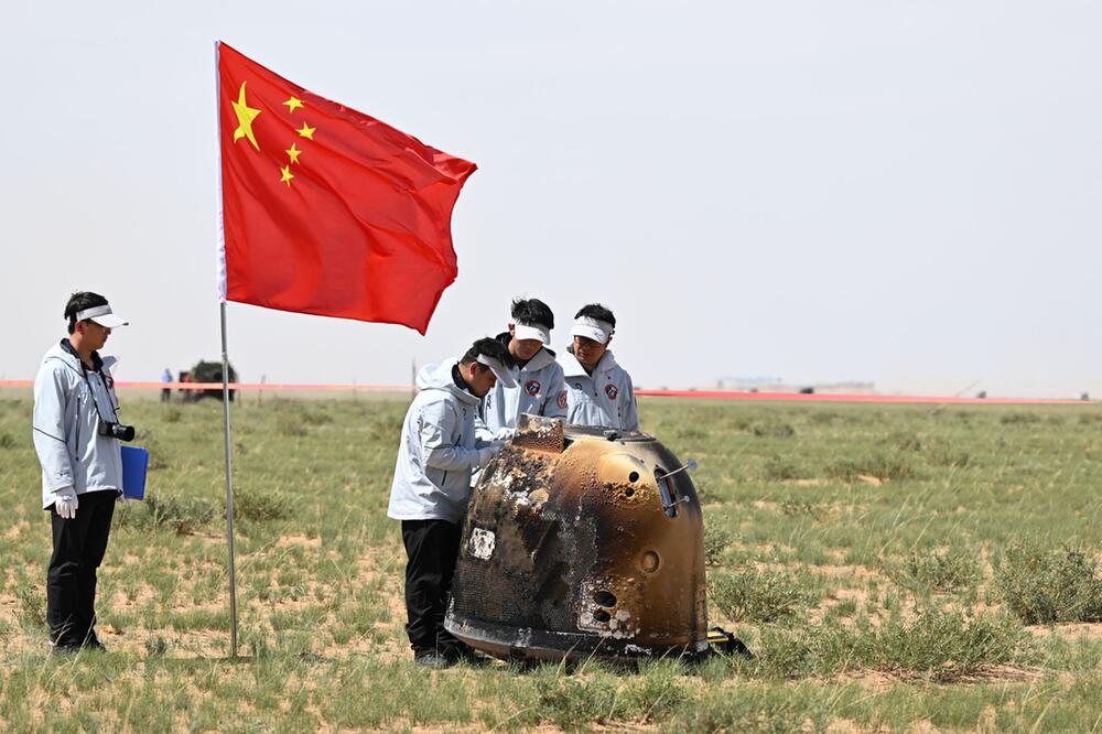Kapsel der Chang'e-6-Sonde gelandet