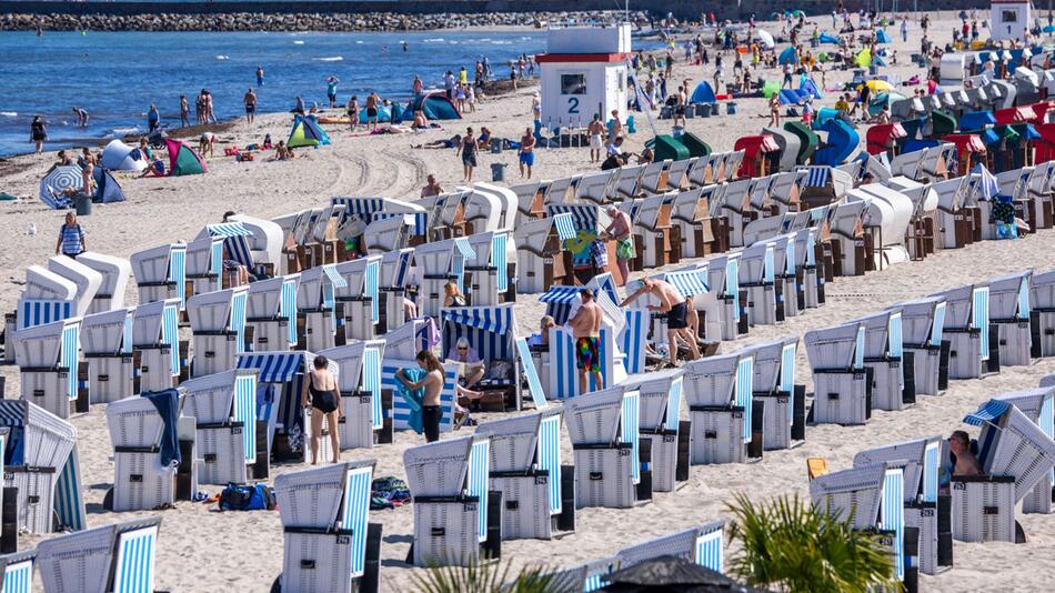 Badewetter an der Ostseeküste