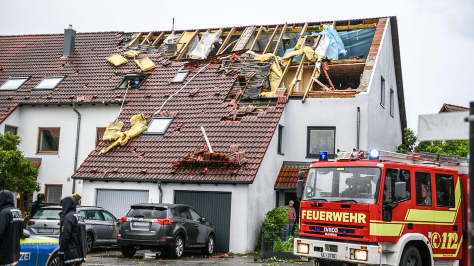 Nach dem Unwetter in Baden-Württemberg - Donaustetten