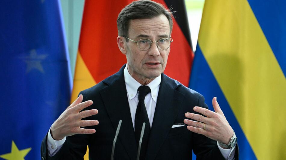 Schwedens Ministerpräsident Ulf Kristersson während eines Besuchs in Berlin am 15. März 2023