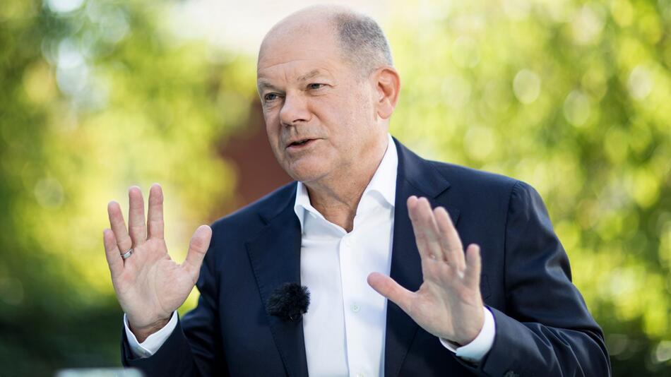 ZDF-Sommerinterview mit Bundeskanzler Scholz in "Berlin direkt"