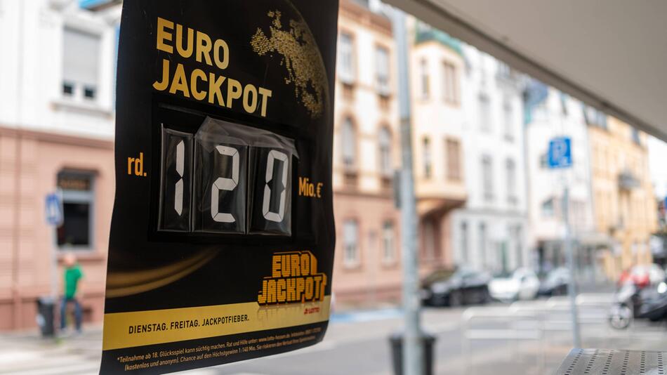 Der Maximal-Jackpot von 120 Millionen Euro wurde beim Eurojackpot am Dienstag geknackt.