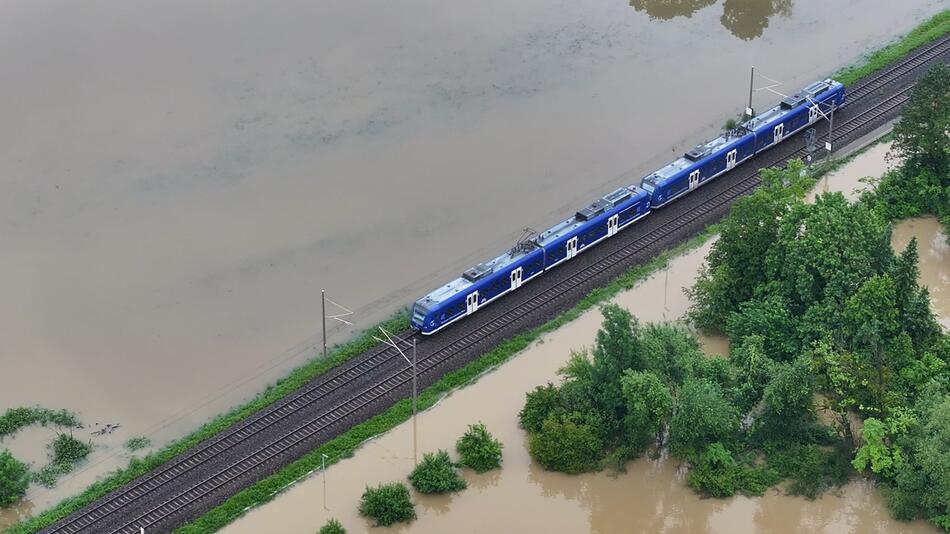 Hochwasser in Baden-Württemberg - Meckenbeuren