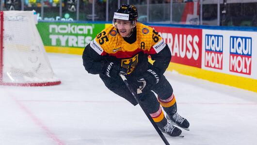 Marc Michaelis spielt für die deutsche Eishockey-Nationalmannschaft.