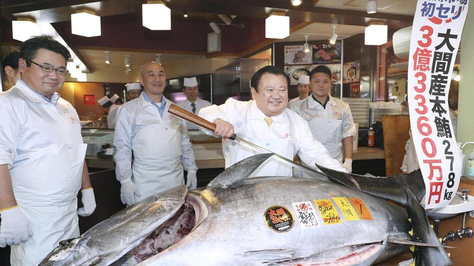 Thunfisch-Auktion in Tokio