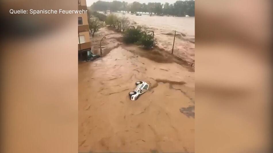 Land unter in Spanien: Mehrere Tote bei Unwettern