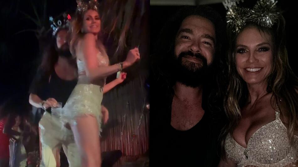 Tuchfühlung zum Jahreswechsel: So innig tanzten Heidi Klum und Tom ins neue Jahr