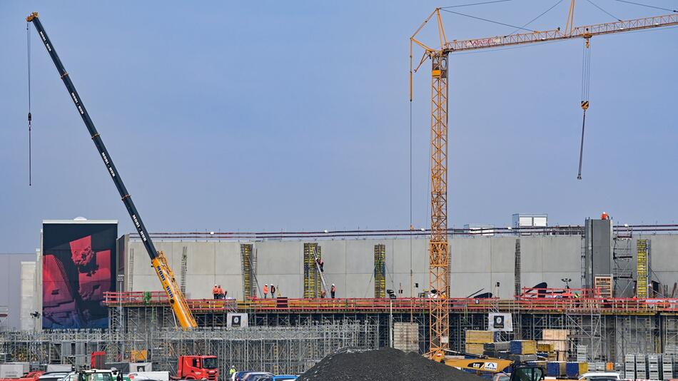 Baustelle Tesla Gigafactory