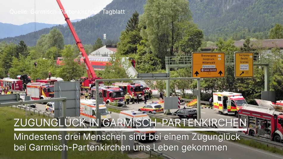 Garmisch-Partenkirchen, Burgrain, Bayern, Regionalzug, Zugunglück, München, 2022