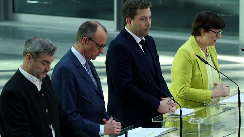 Abschluss der Sondierungsgespräche: Kritik am Sondierungspapier der schwarz-roten Koalition