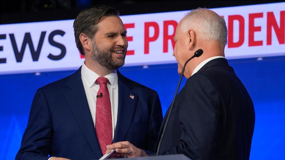 J.D. Vance und Tim Walz